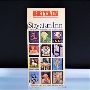 Britain Stay At An Inn Guide Vintage 1975 Accommodation Inns Hotels UK Travel